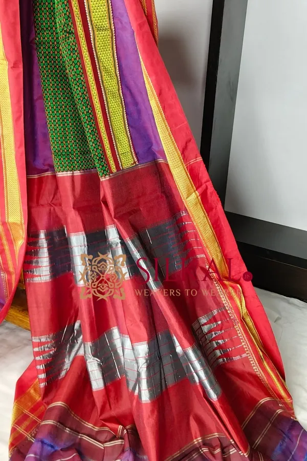Ilkal_Khan_Viscose_Cotton__Saree_SKL03802
