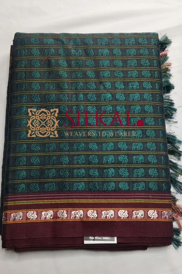 Ilkal_Khun_Viscose_Cotton__Saree_SKL03445