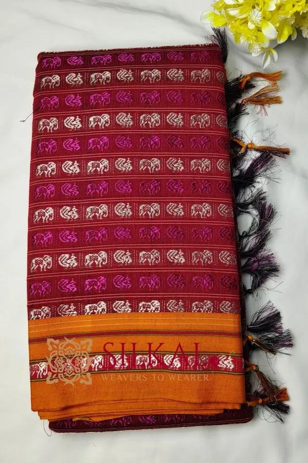 Ilkal_Khun_Viscose_Cotton__Saree_SKL04048