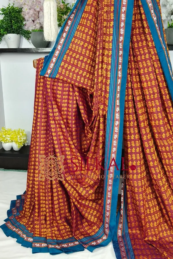 Ilkal_Khun_Viscose_Cotton__Saree_SKL04049