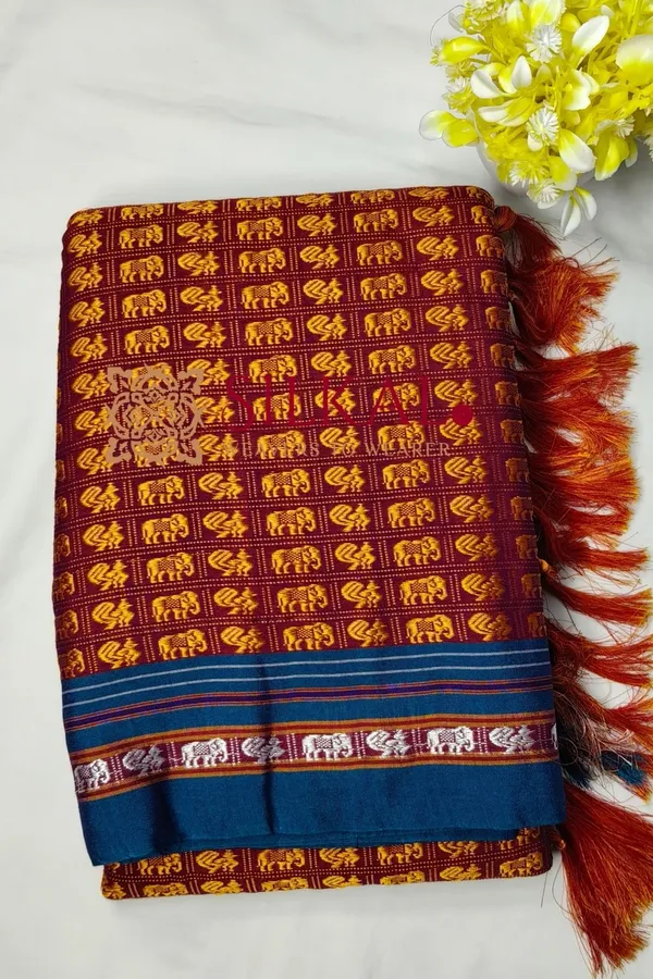 Ilkal_Khun_Viscose_Cotton__Saree_SKL04049