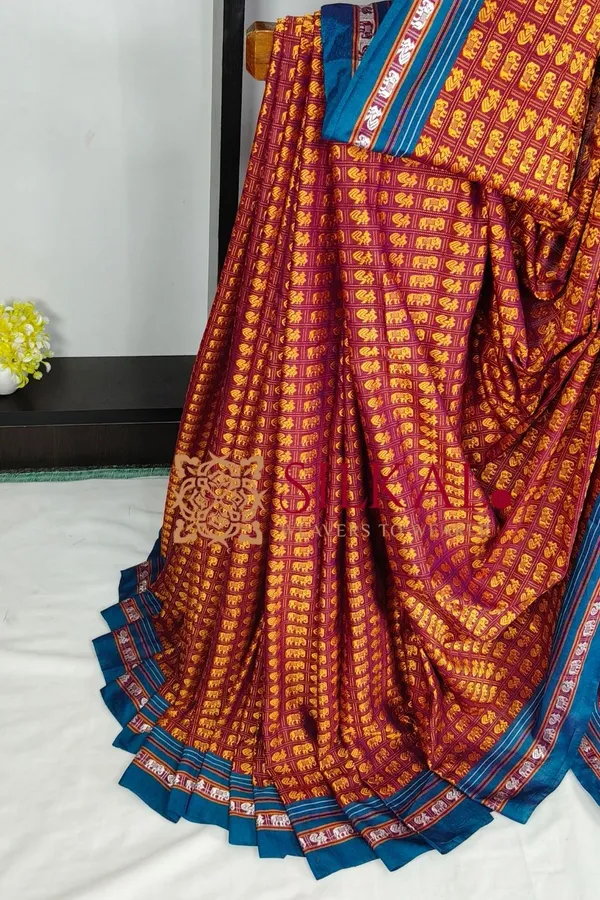 Ilkal_Khun_Viscose_Cotton__Saree_SKL04049