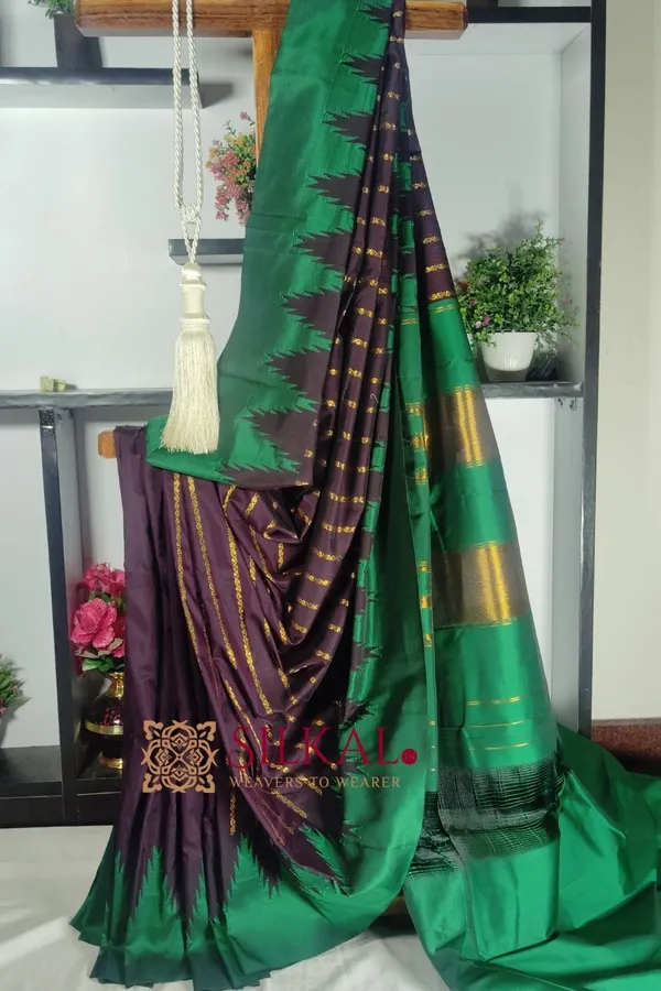 Ilkal_Mercerised_Butta_Cotton_Saree