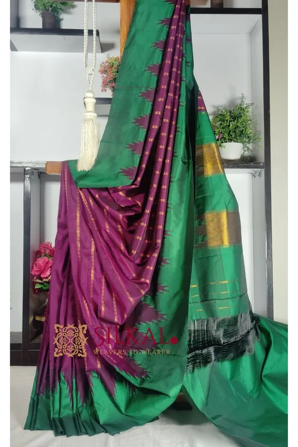 Ilkal_Mercerised_Butta_Cotton_Saree_SKL1915