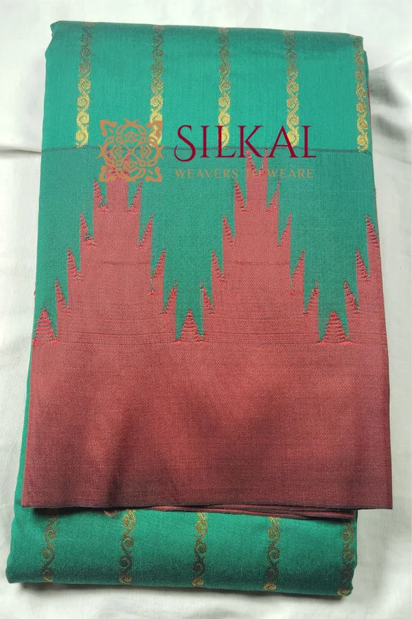 Ilkal_Mercerised_Butta_Cotton_Saree_SKL1973
