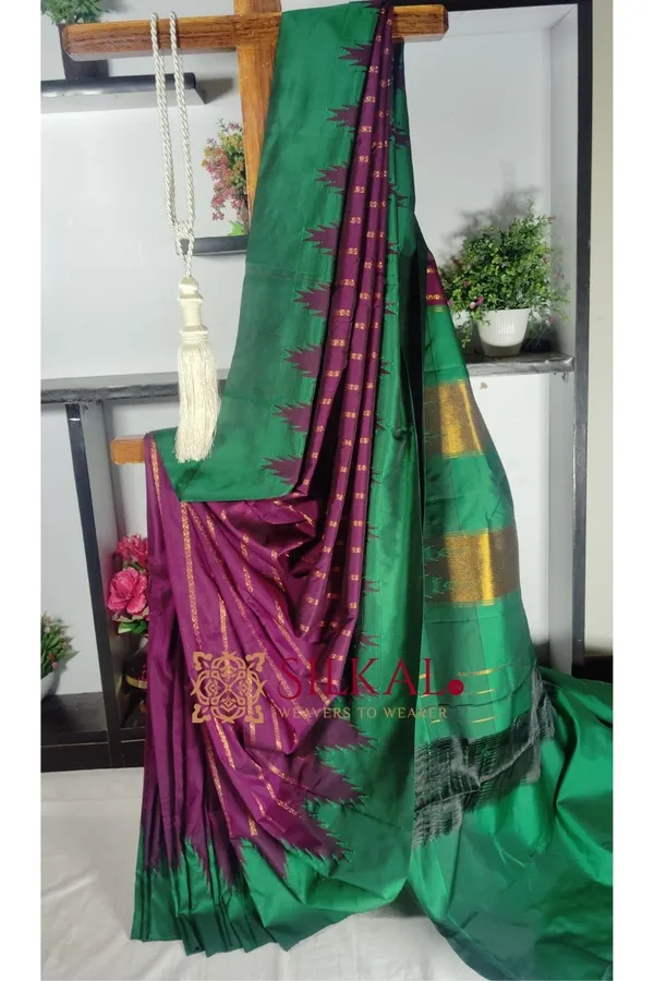 Ilkal_Mercerised_Butta_Cotton_Saree_SKL1915