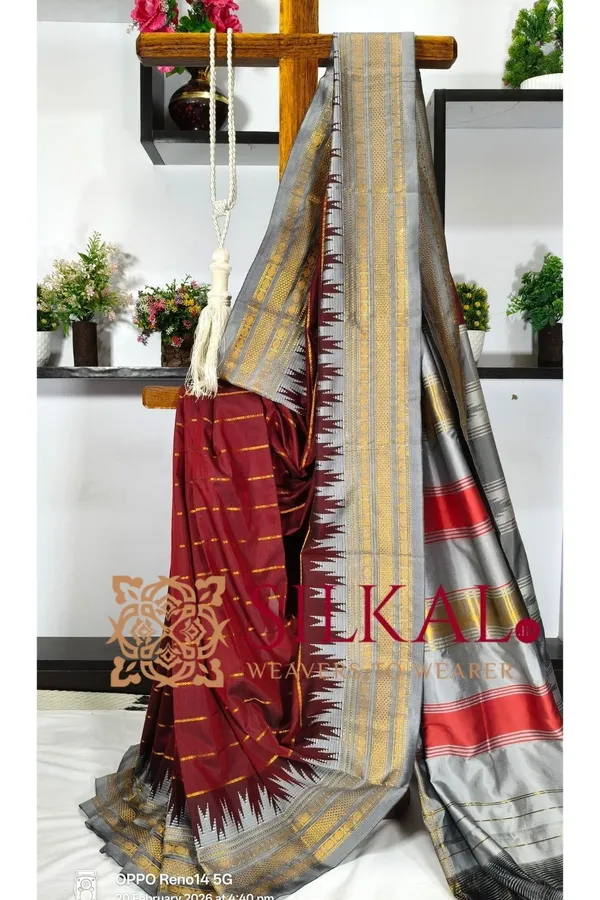 Ilkal_Mercerised_Butta_Cotton_Saree__SKL03294