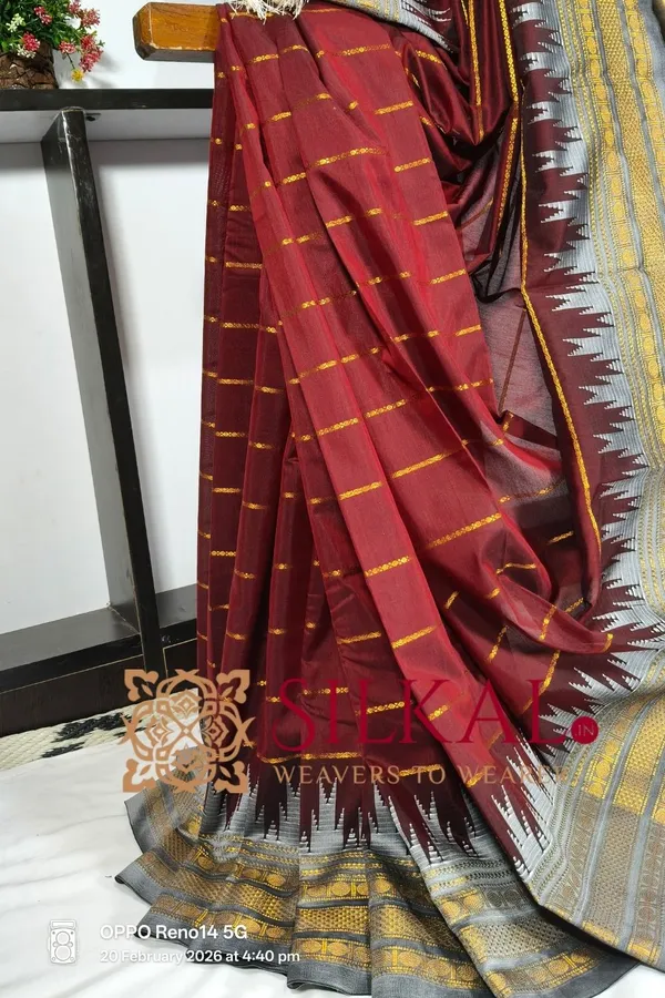 Ilkal_Mercerised_Butta_Cotton_Saree__SKL03294