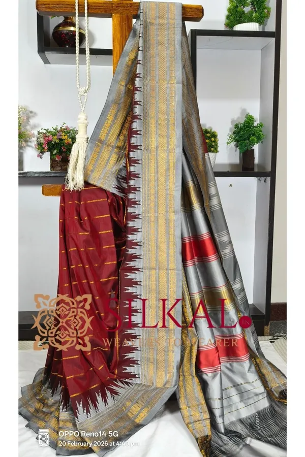 Ilkal_Mercerised_Butta_Cotton_Saree__SKL03294
