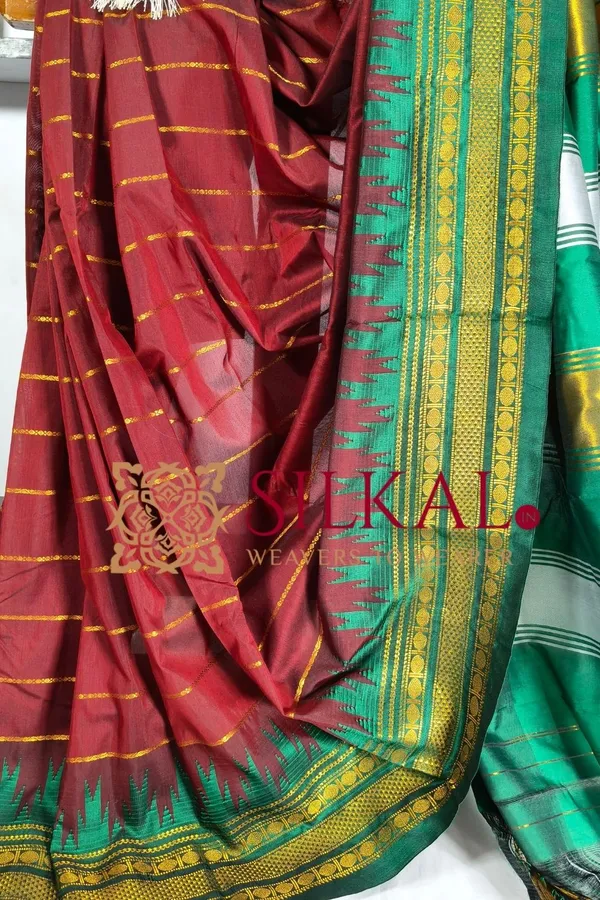 Ilkal_Mercerised_Butta_Cotton_Saree__SKL_03292