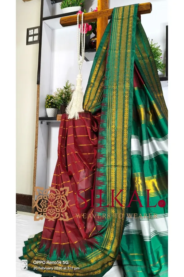 Ilkal_Mercerised_Butta_Cotton_Saree__SKL_03292
