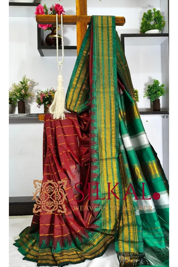 Ilkal_Mercerised_Butta_Cotton_Saree__SKL_03292