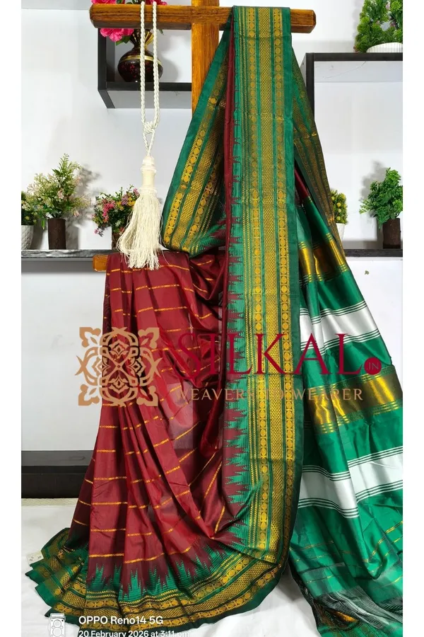 Ilkal_Mercerised_Butta_Cotton_Saree__SKL_03292