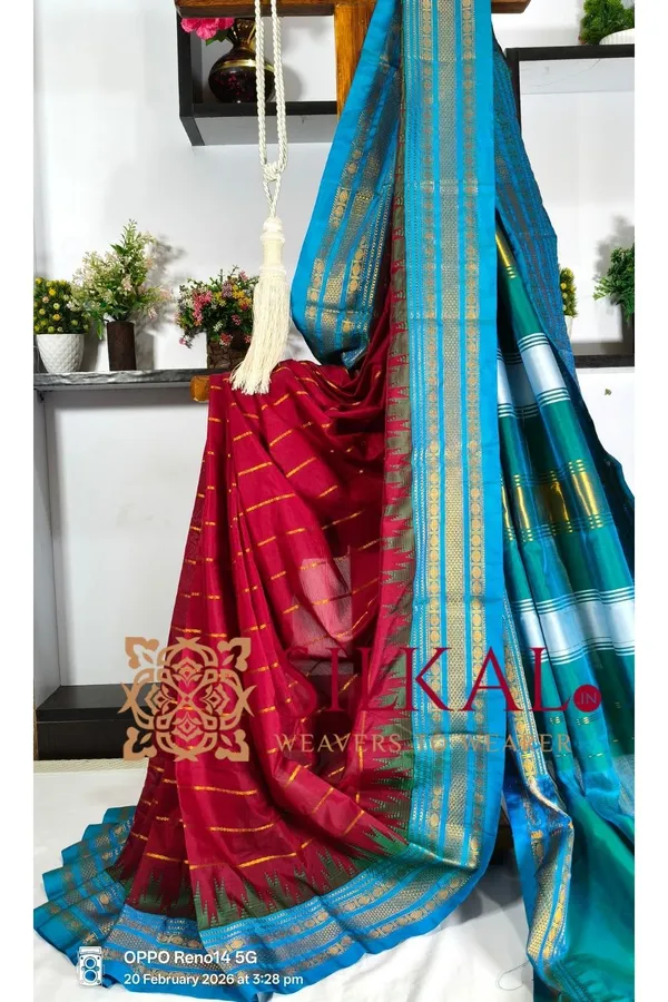 Ilkal_Mercerised_Butta_Cotton_Saree__SKL_03293