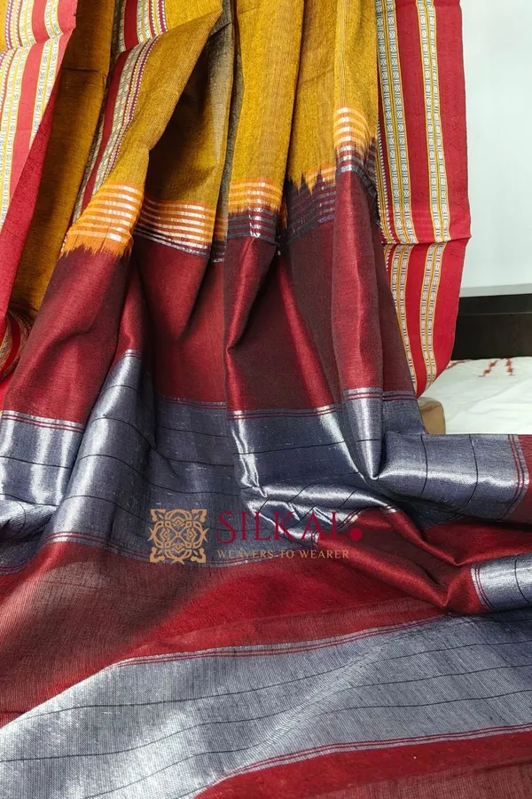 Ilkal_Mercerised_Cotton_Plain_Saree_SKL3082