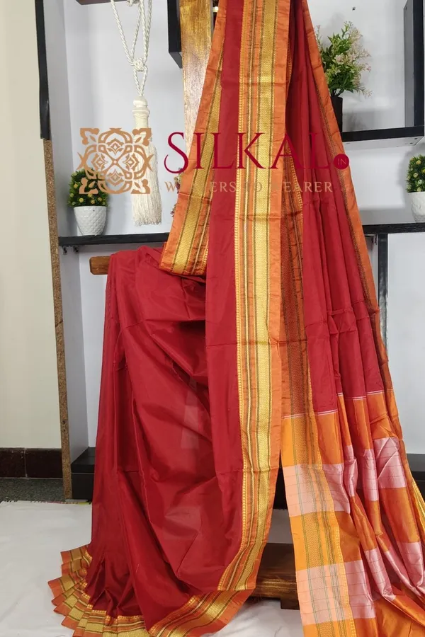Ilkal_Mercerized_Cotton_Saree_Saree_Code-_SKL03424