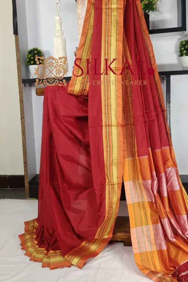Ilkal_Mercerized_Cotton_Saree_Saree_Code-_SKL03424