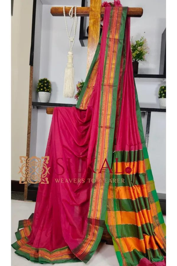 Ilkal_Mercerized_Cotton_Saree_Saree_Code-_SKL03435