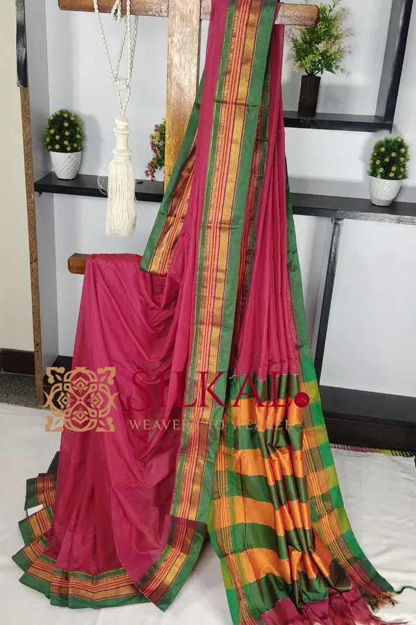 Ilkal_Mercerized_Cotton_Saree_Saree_Code-_SKL03435