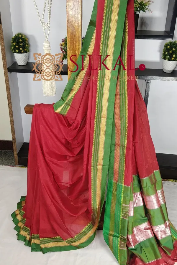 Ilkal_Mercerized_Cotton_Saree_Saree_Code-_SKL03436