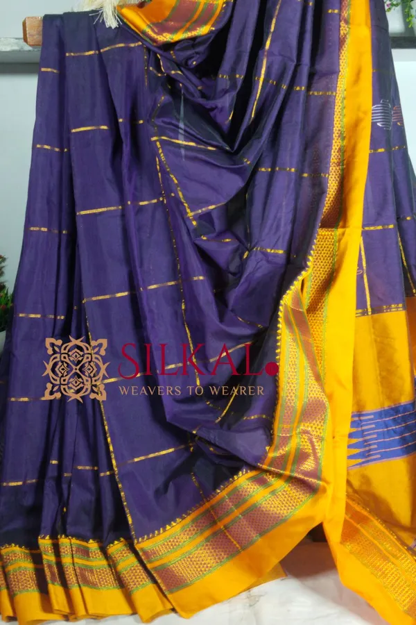 Ilkal_Mercerized_Sonamati_Cotton_Butta_Saree_Saree_Code-_SKL1483