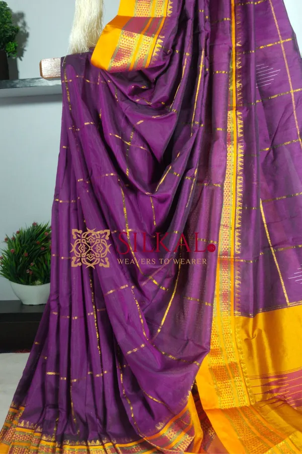 Ilkal_Mercerized_Sonamati_Cotton_Butta_Saree_Saree_Code-_SKL1484
