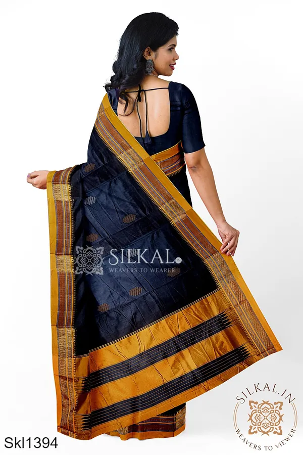 Ilkal_Mercerized_Sonamati_Cotton_Butta_Saree_SKL3054