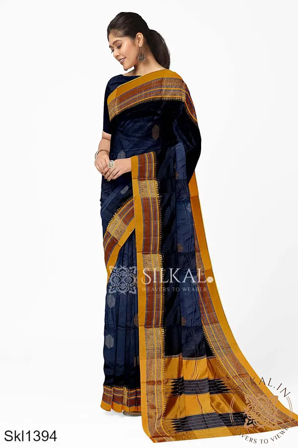 Ilkal_Mercerized_Sonamati_Cotton_Butta_Saree_SKL3054