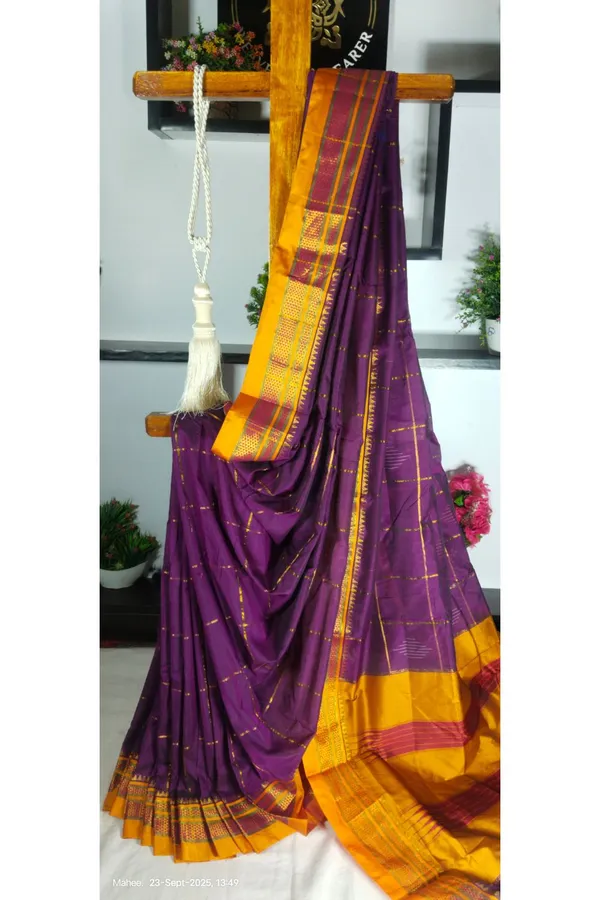 Ilkal_Mercerized_Sonamati_Cotton_Butta_Saree_Saree_Code-_SKL1484