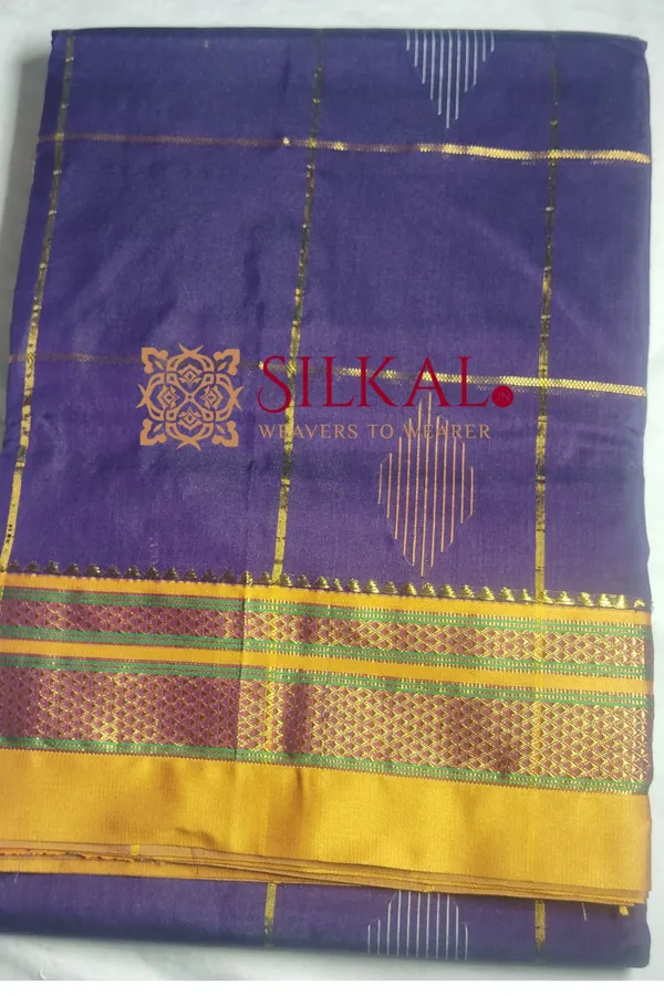 Ilkal_Mercerized_Sonamati_Cotton_Butta_Saree_Saree_Code-_SKL1483