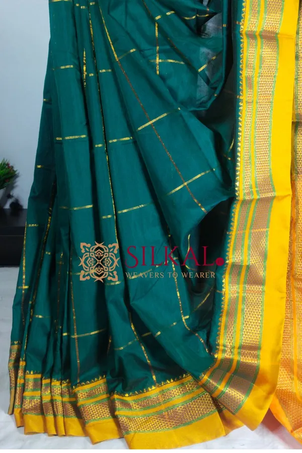 Ilkal_Mercerized_Sonamati_Cotton_Butta_Saree_Code-_SKL1794
