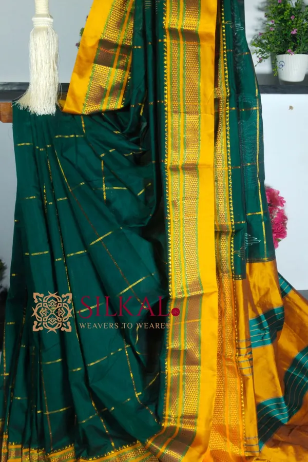 Ilkal_Mercerized_Sonamati_Cotton_Butta_Saree_Code-_SKL1794