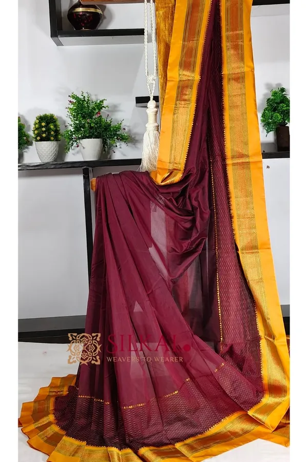 Ilkal_Mercerized_Sonamati_Cotton_Saree_SKL3061