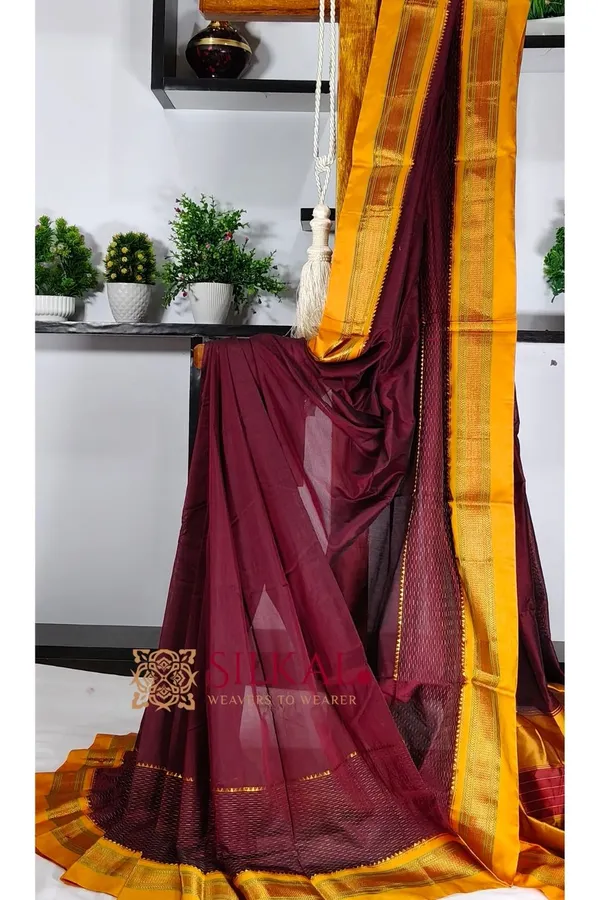Ilkal_Mercerized_Sonamati_Cotton_Saree_SKL3061