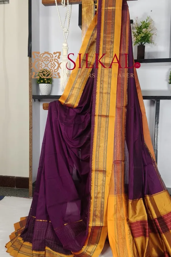 Ilkal_Mercerized_Sonamati_Cotton_Saree_Saree_Code-_SKL3062