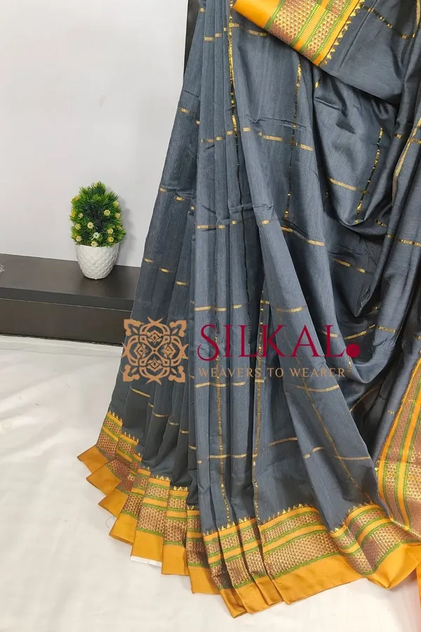 Ilkal_Mercerized_Sonamati_Cotton_Saree__Code-_SKL03823