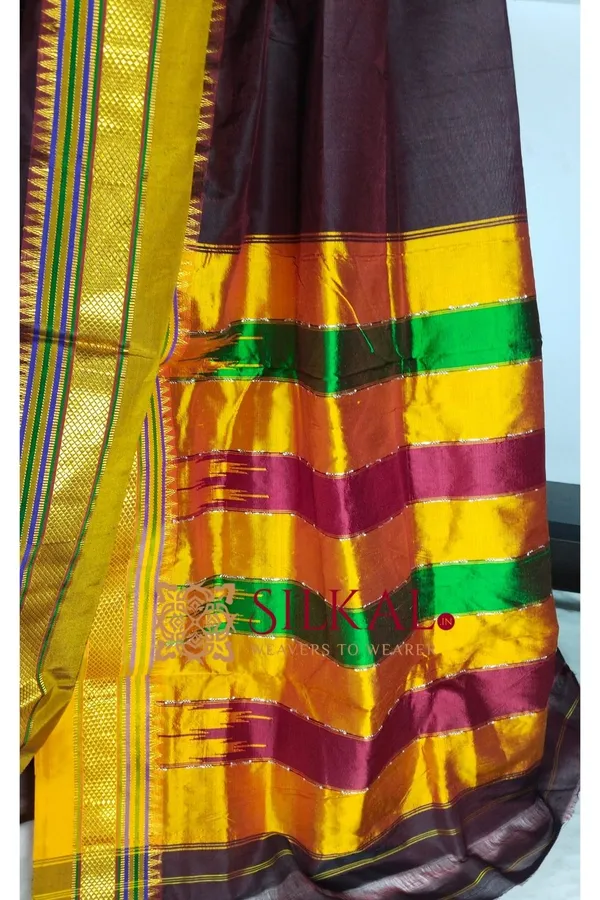 Ilkal_Plain_Mercerised_Silk_Saree_Code-_SKL1832