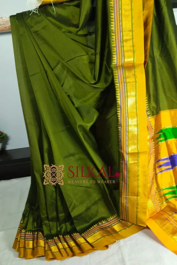 Ilkal_Plain_Mercerised_Silk_Saree_Code-_SKL1836