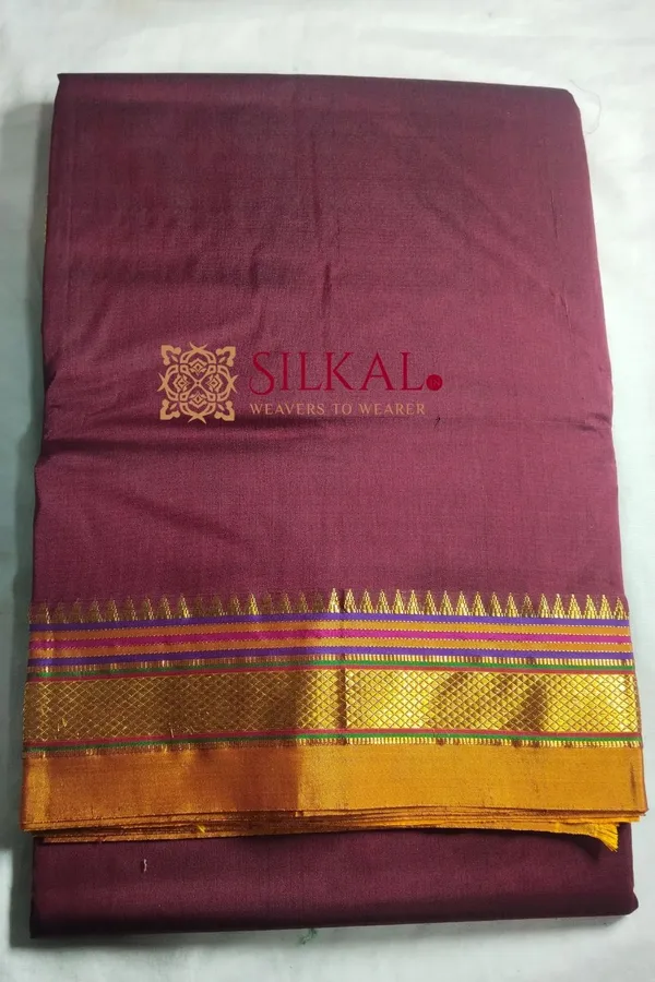 Ilkal_Plain_Mercerised_Silk_Saree_Code-_SKL1495