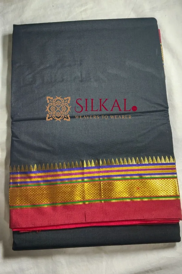 Ilkal_Plain_Mercerised_Silk_Saree_Saree_Code-_SKL1834