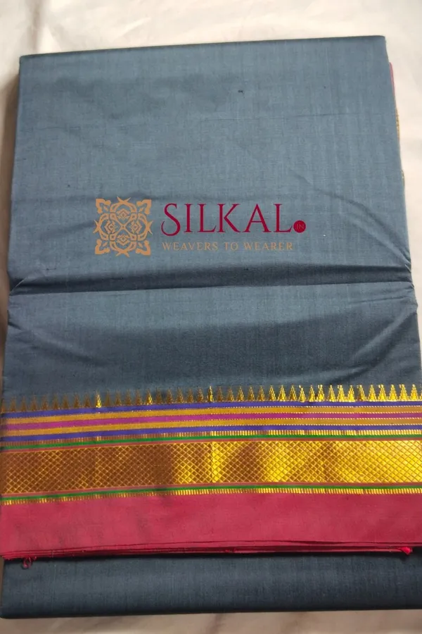 Ilkal_Plain_Mercerised_Silk_Saree_Saree_Code-_SKL1833