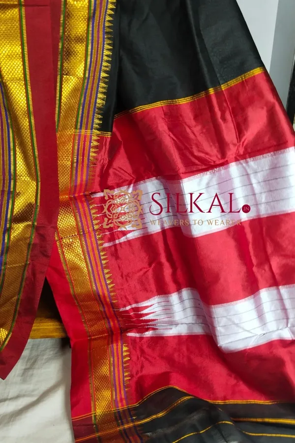 Ilkal_Plain_Mercerised_Silk_Saree_Saree_Code-_SKL1834
