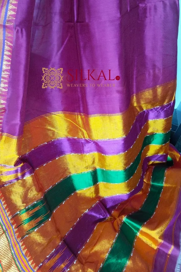 Ilkal_Plain_Mercerised_Silk_Saree_Code-_SKL1835
