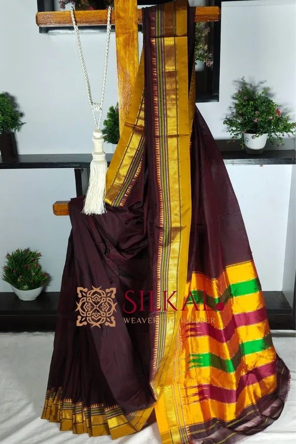 Ilkal_Plain_Mercerised_Silk_Saree_Code-_SKL1832