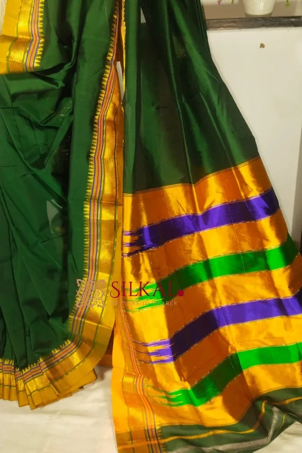 Ilkal_Plain_Mercerized_Silk_Saree_Code-_SKL1861