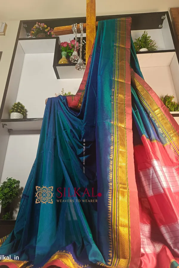 Ilkal_Plain_Mercerized_Silk_Saree_Code-_SKL1300