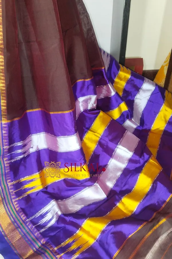 Ilkal_Plain_Mercerized_Silk_Saree_Saree_Code-_SKL1857
