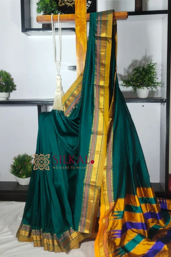 Ilkal_Plain_Mercerized_Silk_Saree_Code-_SKL1859