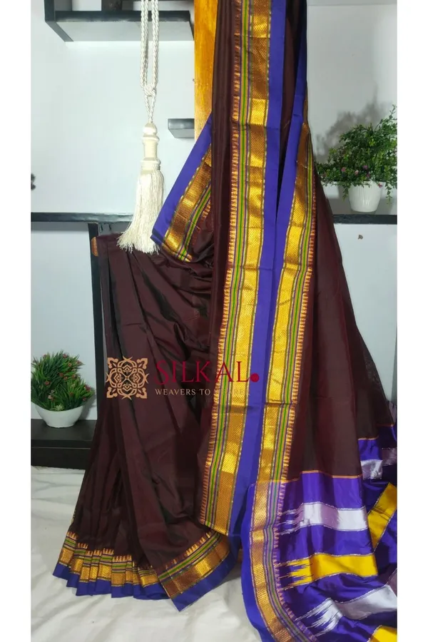 Ilkal_Plain_Mercerized_Silk_Saree_Saree_Code-_SKL1857
