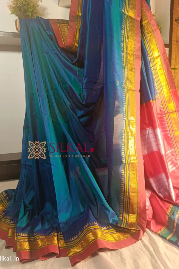 Ilkal_Plain_Mercerized_Silk_Saree_Code-_SKL1300
